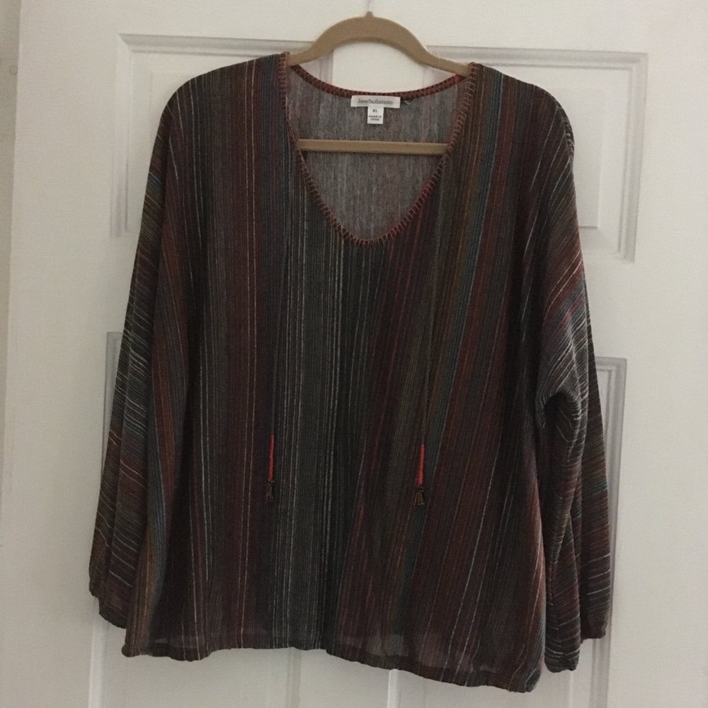 Sheer boho-style blouse